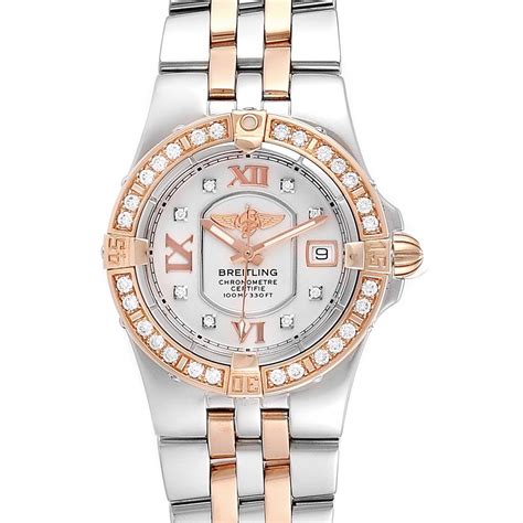 breitling ladies watch with diamonds|Breitling ladies gold watches.